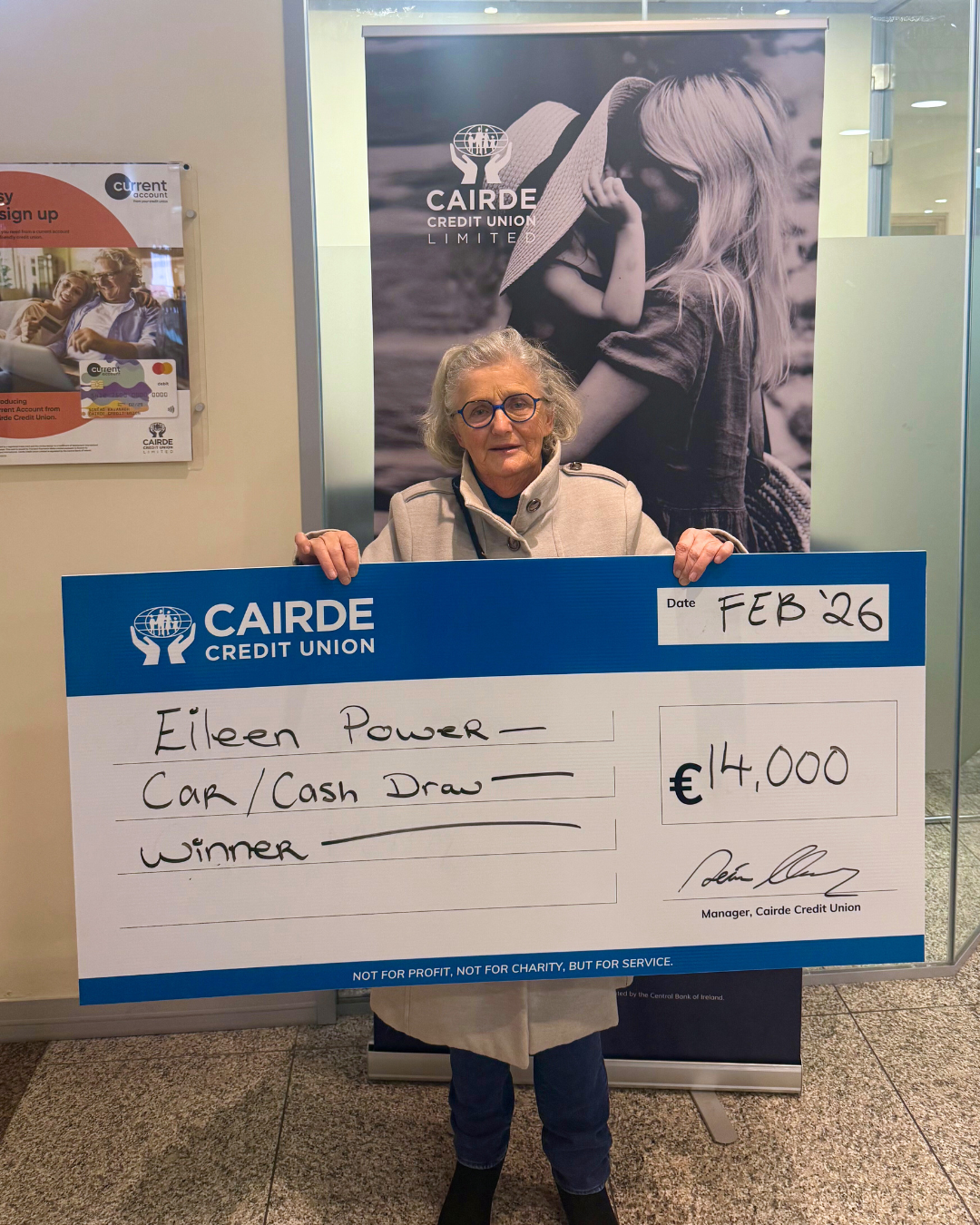 €14,000 February Car/Cash Draw winner 💶