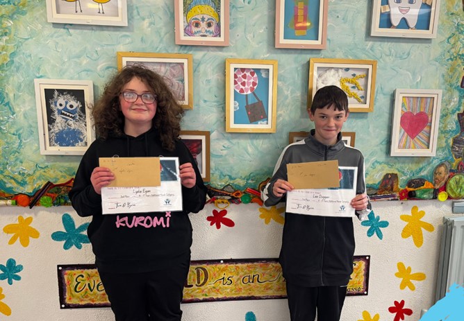 Lydia Egan & Leo Duggan - Art Competition Chapter Level - Runners Up