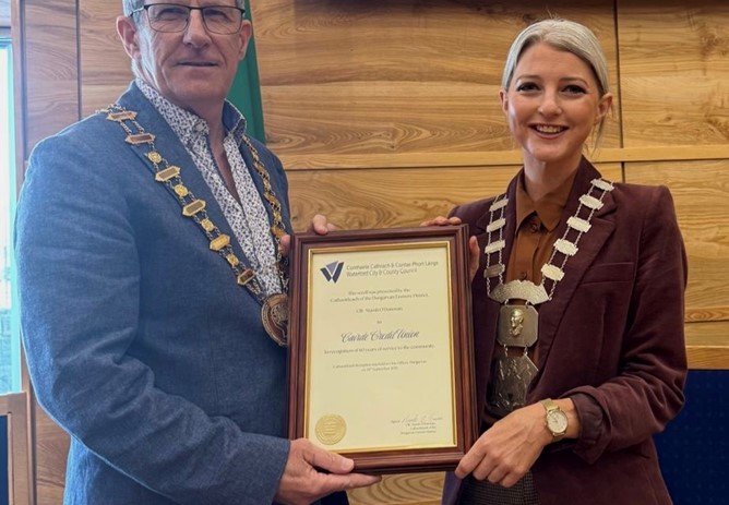 Mayoral Reception in recognition of 60 years of service to the local community.