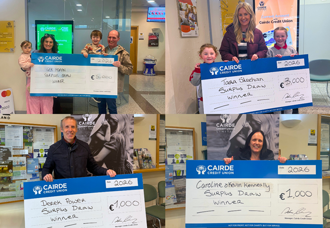 €23,000 - 2026 Surplus Draw Winners