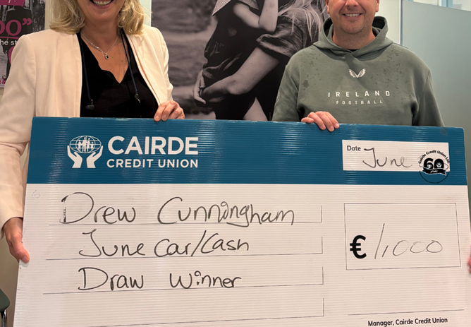 June €1,000 Winner Drew Cunningham