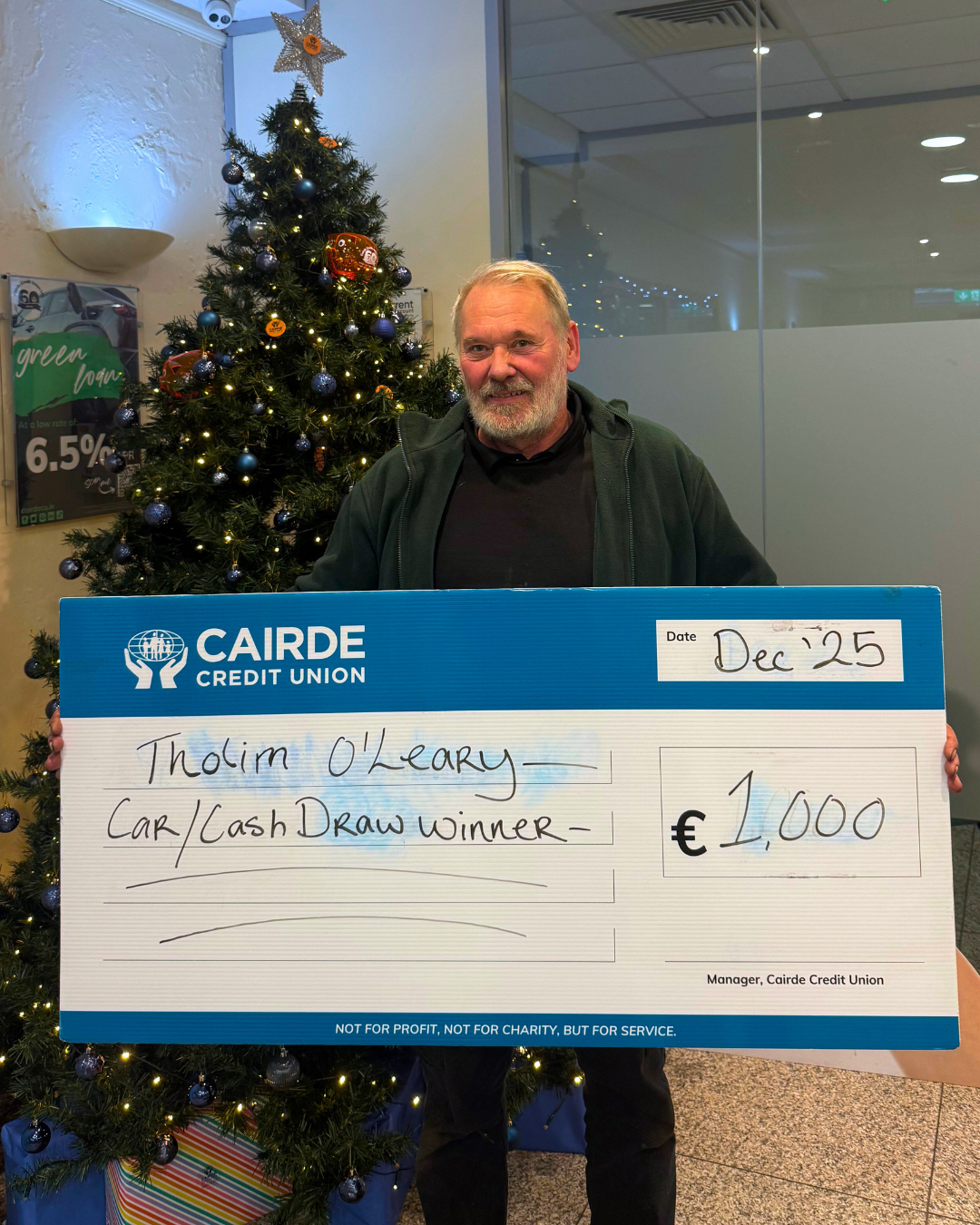 December 2025 Car/Cash Draw Winners 🚗 💶